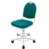 Кресло на винтовой опоре КР15 (экокожа цвет зеленый)