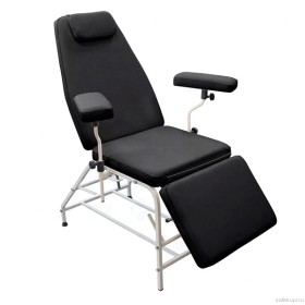 Донорское кресло ДР04 (т) мягкая обивка толщина 50 мм (цвет черный)